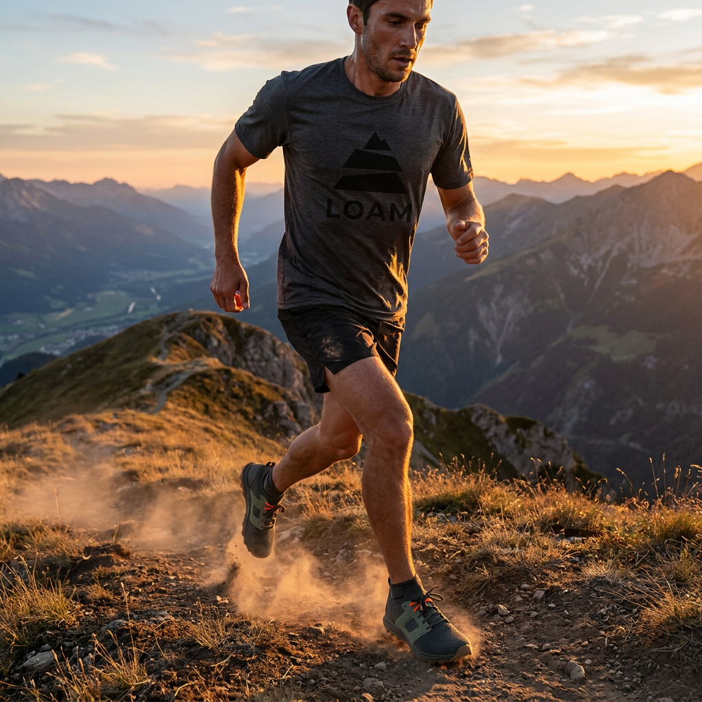 Running the ridge at sunrise
